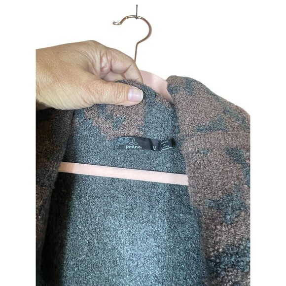 Prana Sweater Womens Medium Weathered Wood Alberta Reversible Open‎ Cardigan - Picture 9 of 13